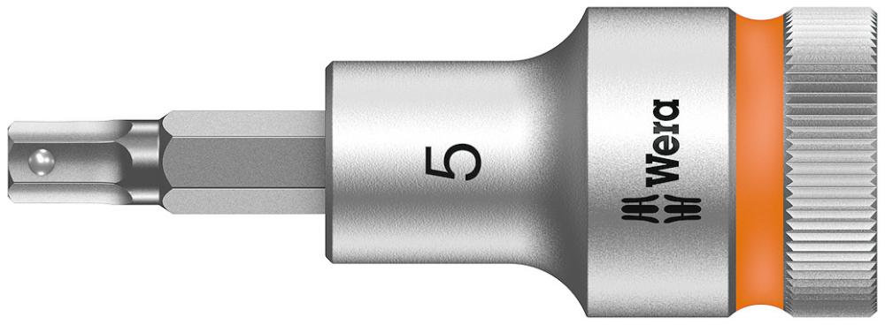 8740 C Hex-Plus HF Zyklop Головка торцевая с вставкой-битой с внешним шестигранником, 1/2", с фиксацией, 5 x 60 мм