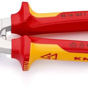 Кабелерез VDE, Ø 15 мм (50 мм²), длина 165 мм, хром, 2-комп диэлектрические ручки…1