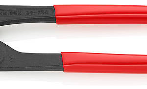 Клещи переставные с гребенчатым шарниром, зев 34 мм, длина 250 мм, фосфатированные, обливные ручки