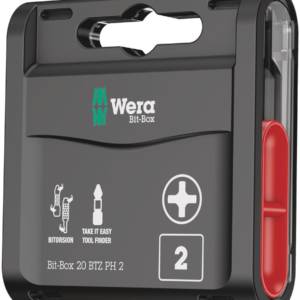 851/1 BTZ Bit-Box 20 PH 2 набор бит торсионных, 1/4" C6.3, PH 2 x 25 мм, 20 шт