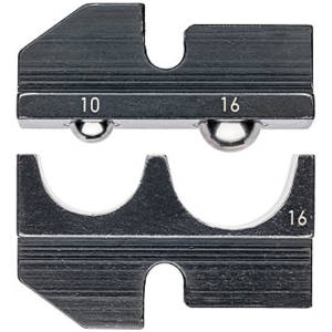 Плашка опрессовочная: изолированные кабельные наконечники и соединители, 10-16 мм², 2 гнезда