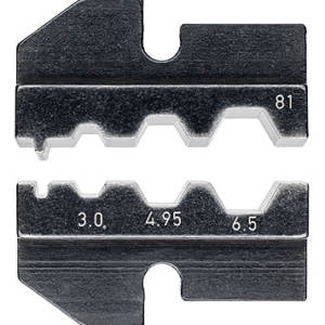 Плашка опрессовочная: штекеры для оптоволокна, Harting, Ø 3.0/4.95/6.5 мм, 3 гнезда