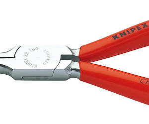 Плоскогубцы "Утконосы", губки 3х9х55 мм, длина 160 мм, хром, обливные ручки