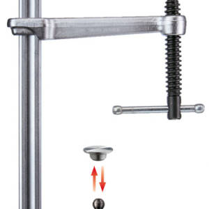 GM60ZK OMEGA Струбцина цельнометаллическая 600/120, 5 кН, Т-ручка