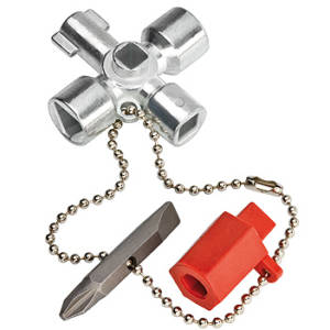 Ключ крестовой 4-лучевой для стандартных шкафов, 44 мм