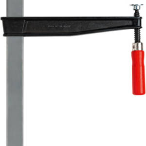 TGN100T20 Струбцина чугунная 1000/200, глубокий зажим, 7 кН, деревянная ручка