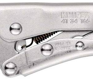 Зажим ручной с фиксацией, длинные узкие губки, круг 20 мм, квадрат 10 мм, под ключ 24 мм, длина 165 мм