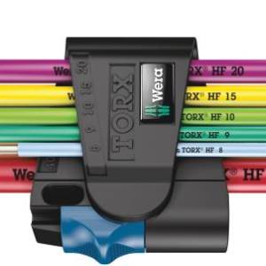 3967/9 TX SXL Multicolour HF TORX® Stainless 1 Набор Г-образных ключей, с фиксацией, нерж., 9 пр., T