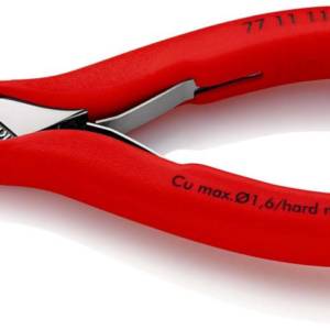 Бокорезы для электроники, округлая головка, зажим для проволоки, 115 мм, обливные ручки