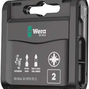 855/1 BTH Bit-Box 20 PZ 2 набор бит торсионных, сверхтвёрдых, 1/4" C6.3, PZ 2 x 25 мм, 20 шт