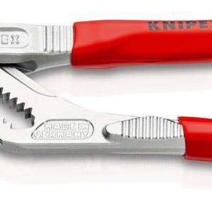 Клещи переставные-гаечный ключ, зев 40 мм, длина 180 мм, хром, обливные ручки