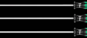 335/350/355/3 Kraftform Plus Набор отвёрток, длинных, 3 пр., SL 1.0×5.5×300, PH 2×300, PZ 2×300