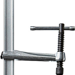 TWM28-30-12 Зажимный элемент для сварочных столов со специальной опорной пластиной 300/120, 6.5 кН, Т-ручка