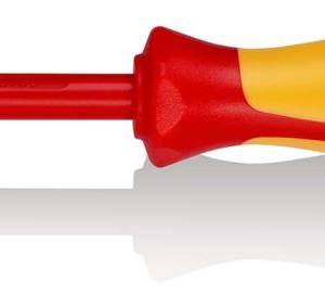 Отвёртка VDE PlusMinus Pozidriv PZ/S 2 x 100 мм, с узким концом, длина 212 мм, диэлектрическая