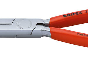 Длинногубцы с режущими кромками, 200 мм, хром, обливные ручки