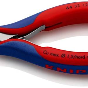 Кусачки торцевые для электроники, маленькая фаска, губки 15°, 120 мм, 2-комп ручки