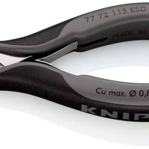 Бокорезы для электроники ESD, острая маленькая головка, 115 мм, 2-комп антистатические ручки