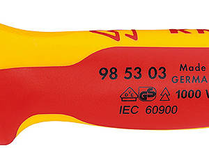 Нож для круглого кабеля VDE, 170 мм, 2-комп диэлектрическая ручка