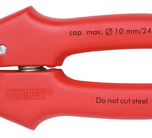 Кабелерез, Ø 10 мм (24 мм²), длина 165 мм, пружина, нерж. хирургическая сталь, 1-комп ручки, SB