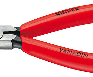 Плоскогубцы захватные прецизионные, плоские вогнутые узкие губки, 125 мм, фосфатированные, обливные