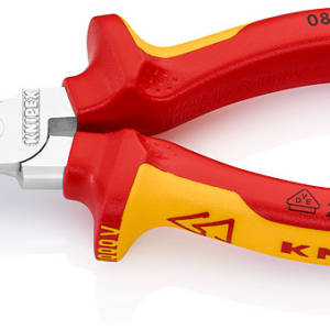 Плоскогубцы комбинированные остроконечные с удлинёнными губками VDE, 145 мм, хром, 2-комп ручки…2