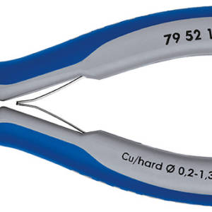 Бокорезы прецизионные, острая головка, зажим для проволоки, 125 мм, 2-комп ручки…2