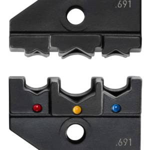 Плашка опрессовочная: изолированные кабельные наконечники PIDG, 0.5 -6.0 мм², 3 гнезда