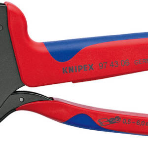 Пресс-клещи системные, 3 гнезда, изолированные кабельные наконечники и штекеры: 0.5-6.0 мм², длина 2