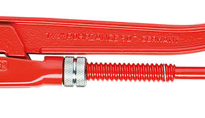 Ключ трубный 1 1/2" шведского типа, прямые губки 90°, зев 60 мм, длина 420 мм