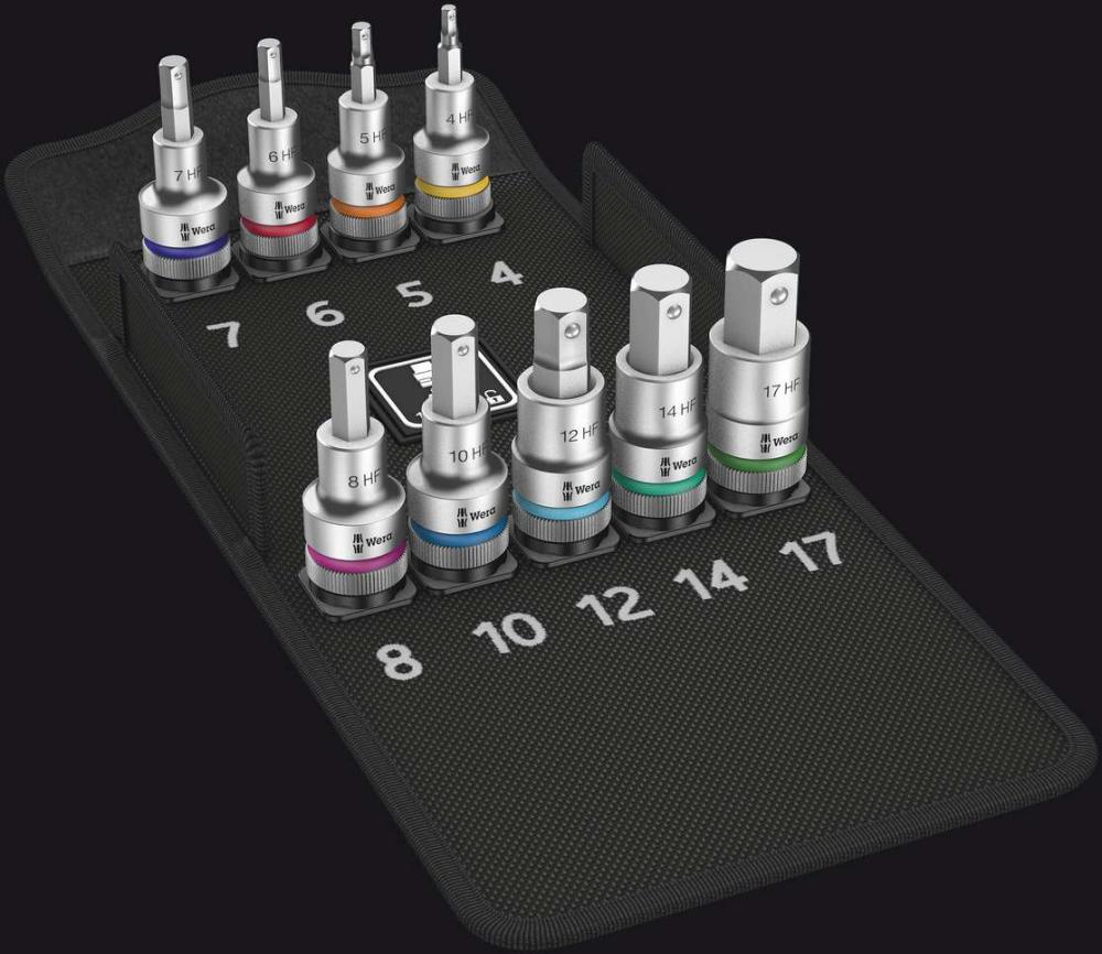 8740 C HF 1 Hex-Plus Zyklop Набор головок торцевых 60 мм с вставкой-битой с внешним шестигранником,