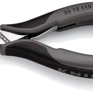 Плоскогубцы захватные для электроники ESD, плоские широкие губки, 115 мм, 2-комп антистатические руч