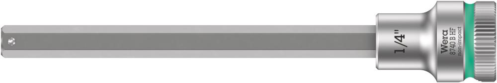 8740 B Hex-Plus HF Zyklop Головка торцевая с вставкой-битой с внешним шестигранником, 3/8", с фиксацией, 1/4" x 107 мм