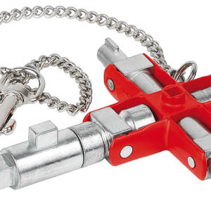 Ключ крестовой универсальный для строительства, для стандартных шкафов, 90 мм