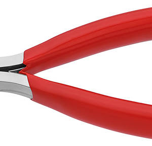 Круглогубцы захватные для электроники, 115 мм, обливные ручки