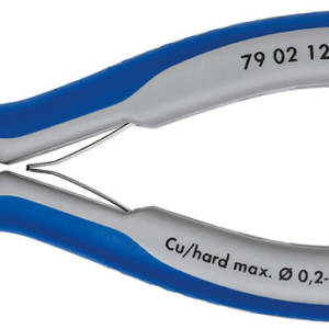 Бокорезы прецизионные, округлая головка, 125 мм, 2-комп ручки, SB