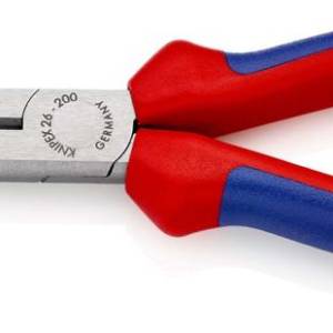 Длинногубцы с режущими кромками, 200 мм, фосфатированные, 2-комп ручки, проушина для страховки