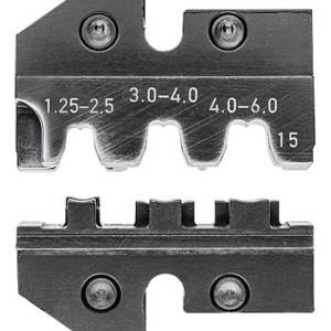 Плашка опрессовочная: неизолированные кабельные наконечники DIN 46346 A/46247, 1.25-2.5/3-6 мм², 2 гнезда