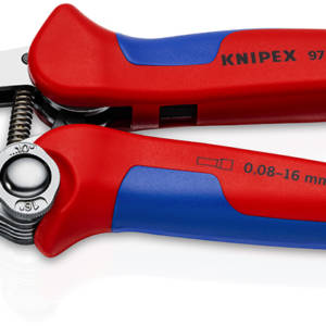 Пресс-клещи для контактных гильз DIN 46228 1+4, обжим: квадрат, боковые, 1 гнездо…2