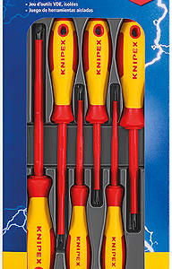 Набор отвёрток VDE диэлектрических, 6 пр., SL3/4/5.5/6.5, PH1/2