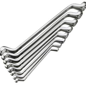 K-50805-12-M набор ключей гаечных накидных изогнутых 75°, 6-32 мм, 12 пр.