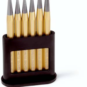 Набор пробойников DIN 6458, 6 пр., Ø 1/2/3/4/5 мм + Кернер DIN 7250 Ø 4 мм, 8-гран. профиль 10 мм…2