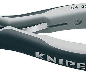 Плоскогубцы захватные прецизионные для электроники ESD, плоскокруглые губки, 130 мм, 2-комп антистат