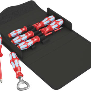 3100 i/7 VDE Набор отвёрток диэлектрических из нерж. стали + открывалка, в чехле, 7 пр., PH 2, PZ 1/