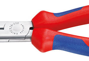 Длинногубцы с режущими кромками, губки 40°, 200 мм, фосфатированные, 2-комп ручки