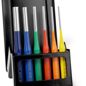 Exclusive Набор выколоток DIN 6450, 6 пр., Ø 3 / 4 / 5 / 6 / 8 / 10 мм, инструментальная сталь, ≥ 58