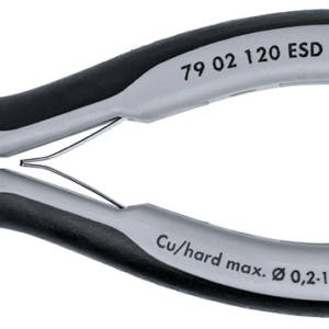 Бокорезы прецизионные ESD, маленькая головка, 120 мм, 2-комп антистатические ручки…2