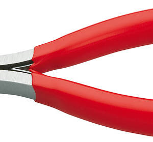 Плоскогубцы захватные для электроники, плоскокруглые губки, 115 мм, обливные ручки