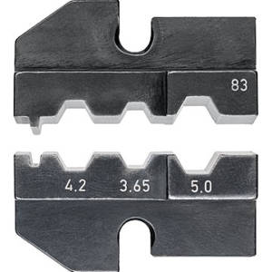 Плашка опрессовочная: штекеры для оптоволокна, FSMA/ST/SC + STSC/K, Ø 3.65/4.2/5.0 мм, 3 гнезда