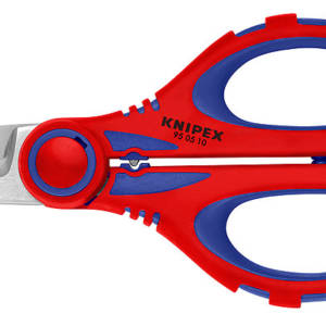 Ножницы электрика универсальные, обжим: 6 мм², микронасечки, 160 мм, нерж, 2-комп ручки, SB