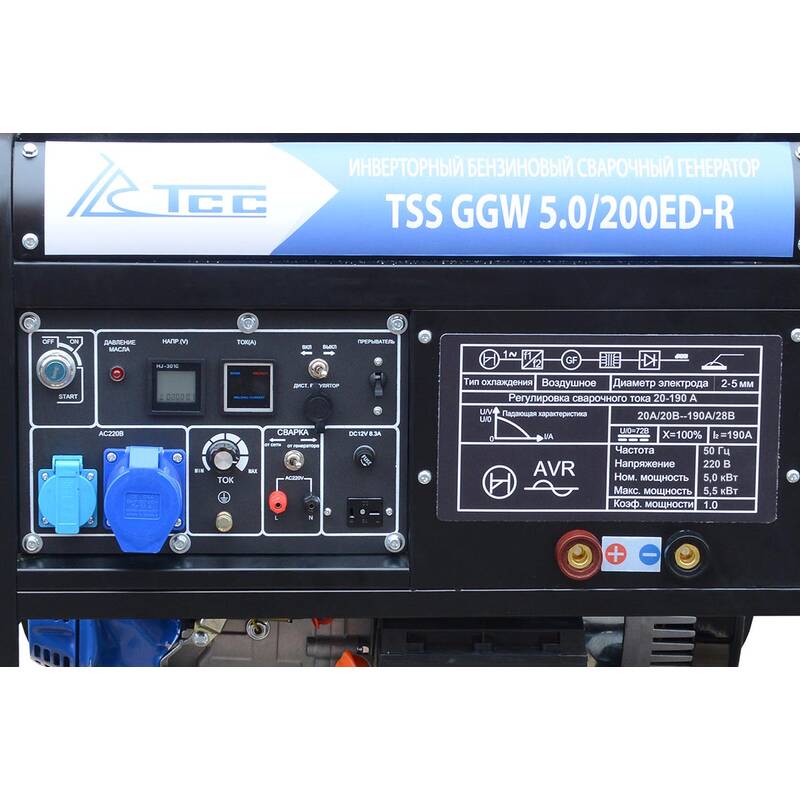 Инверторный бензиновый сварочный генератор TSS GGW 5.0/200ED-R — изображение 4